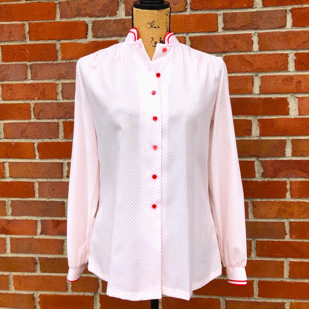 Vintage It's Gailord Button Up Valentines Day Top